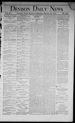 Denison Daily News. (Denison, Tex.), Vol. 2, No. 290, Ed. 1 Saturday, January 30, 1875