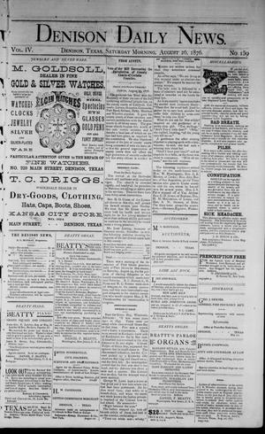 Denison Daily News. (Denison, Tex.), Vol. 4, No. 159, Ed. 1 Saturday, August 26, 1876