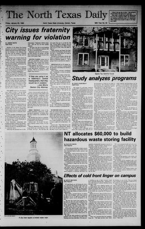 The North Texas Daily (Denton, Tex.), Vol. 68, No. 62, Ed. 1 Friday, January 25, 1985