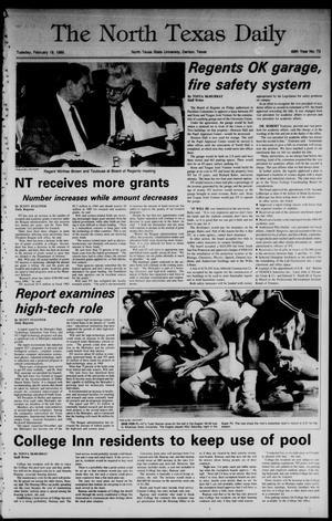 The North Texas Daily (Denton, Tex.), Vol. 68, No. 73, Ed. 1 Tuesday, February 19, 1985