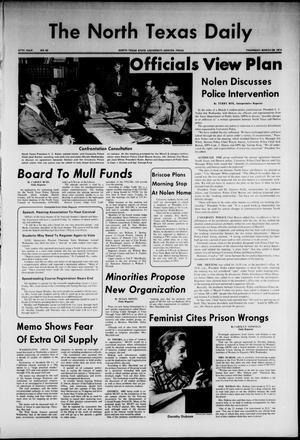 The North Texas Daily (Denton, Tex.), Vol. 57, No. 92, Ed. 1 Thursday, March 28, 1974