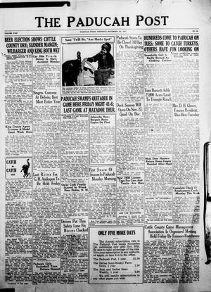 The Paducah Post (Paducah, Tex.), Vol. 31, No. 32, Ed. 1 Thursday, November 25, 1937