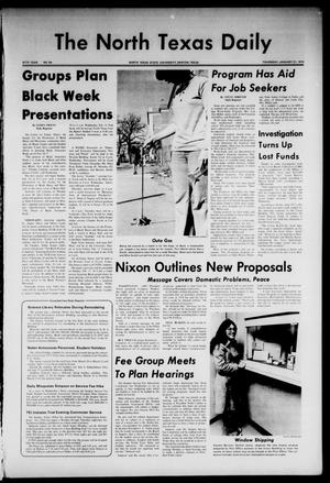 The North Texas Daily (Denton, Tex.), Vol. 57, No. 64, Ed. 1 Thursday, January 31, 1974