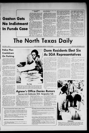 The North Texas Daily (Denton, Tex.), Vol. 57, No. 10, Ed. 1 Wednesday, September 19, 1973
