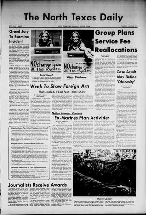 The North Texas Daily (Denton, Tex.), Vol. 57, No. 90, Ed. 1 Tuesday, March 26, 1974