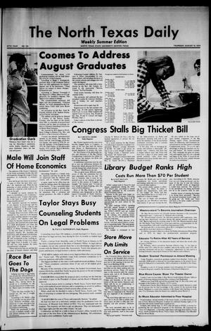 The North Texas Daily (Denton, Tex.), Vol. 57, No. 122, Ed. 1 Thursday, August 15, 1974