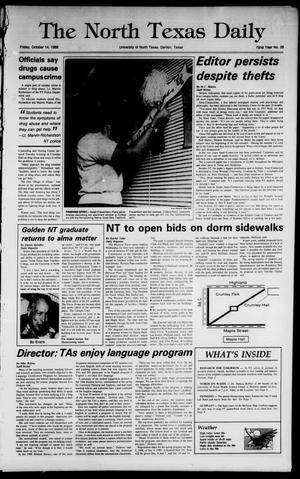 The North Texas Daily (Denton, Tex.), Vol. 72, No. 28, Ed. 1 Friday, October 14, 1988