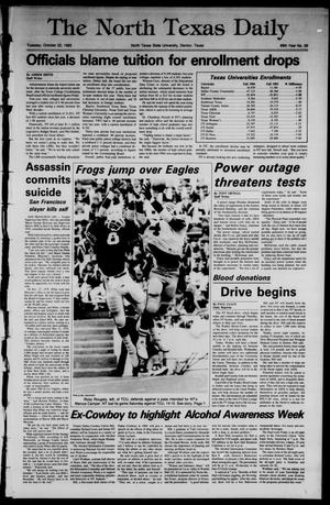 The North Texas Daily (Denton, Tex.), Vol. 69, No. 29, Ed. 1 Tuesday, October 22, 1985