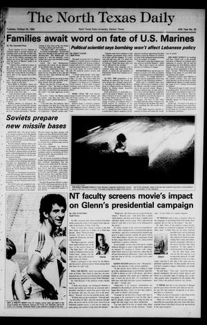 The North Texas Daily (Denton, Tex.), Vol. 67, No. 33, Ed. 1 Tuesday, October 25, 1983