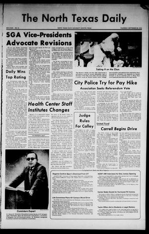 The North Texas Daily (Denton, Tex.), Vol. 58, No. 15, Ed. 1 Thursday, September 26, 1974