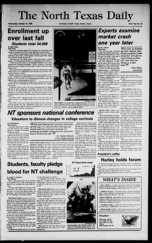 The North Texas Daily (Denton, Tex.), Vol. 72, No. 30, Ed. 1 Wednesday, October 19, 1988