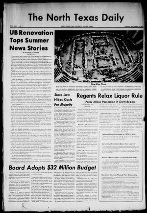 The North Texas Daily (Denton, Tex.), Vol. 57, No. 1, Ed. 1 Tuesday, September 4, 1973