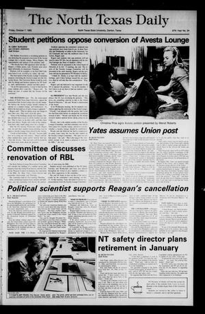 The North Texas Daily (Denton, Tex.), Vol. 67, No. 24, Ed. 1 Friday, October 7, 1983
