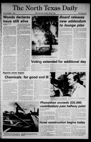 The North Texas Daily (Denton, Tex.), Vol. 67, No. 40, Ed. 1 Friday, November 4, 1983