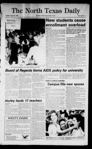 The North Texas Daily (Denton, Tex.), Vol. 72, No. 1, Ed. 1 Tuesday, August 30, 1988