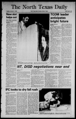 The North Texas Daily (Denton, Tex.), Vol. 69, No. 55, Ed. 1 Tuesday, January 21, 1986