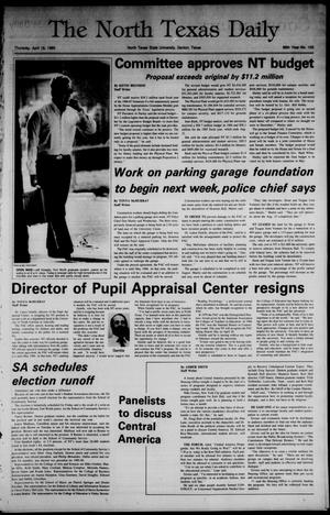 The North Texas Daily (Denton, Tex.), Vol. 68, No. 103, Ed. 1 Thursday, April 18, 1985