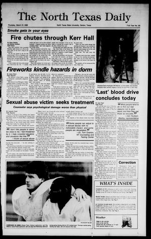 The North Texas Daily (Denton, Tex.), Vol. 71, No. 93, Ed. 1 Thursday, March 31, 1988