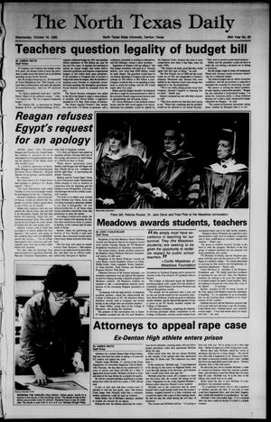 The North Texas Daily (Denton, Tex.), Vol. 69, No. 26, Ed. 1 Wednesday, October 16, 1985