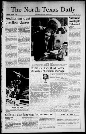 The North Texas Daily (Denton, Tex.), Vol. 72, No. 64, Ed. 1 Wednesday, February 1, 1989