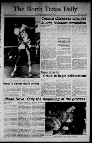 The North Texas Daily (Denton, Tex.), Vol. 68, No. 102, Ed. 1 Wednesday, April 17, 1985