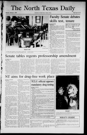 The North Texas Daily (Denton, Tex.), Vol. 72, No. 69, Ed. 1 Thursday, February 9, 1989
