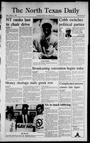 The North Texas Daily (Denton, Tex.), Vol. 72, No. 66, Ed. 1 Friday, February 3, 1989