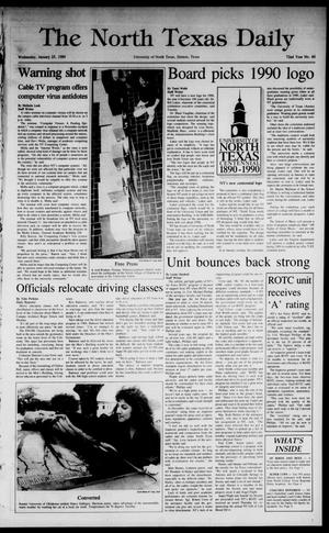 The North Texas Daily (Denton, Tex.), Vol. 72, No. 60, Ed. 1 Wednesday, January 25, 1989