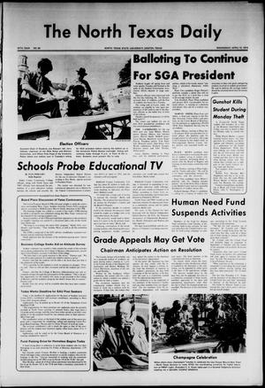 The North Texas Daily (Denton, Tex.), Vol. 57, No. 99, Ed. 1 Wednesday, April 10, 1974