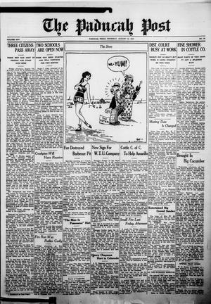 The Paducah Post (Paducah, Tex.), Vol. 25, No. 16, Ed. 1 Thursday, August 13, 1931