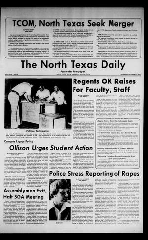 The North Texas Daily (Denton, Tex.), Vol. 58, No. 35, Ed. 1 Thursday, October 31, 1974