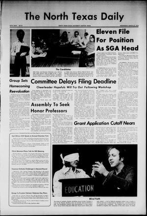 The North Texas Daily (Denton, Tex.), Vol. 57, No. 91, Ed. 1 Wednesday, March 27, 1974