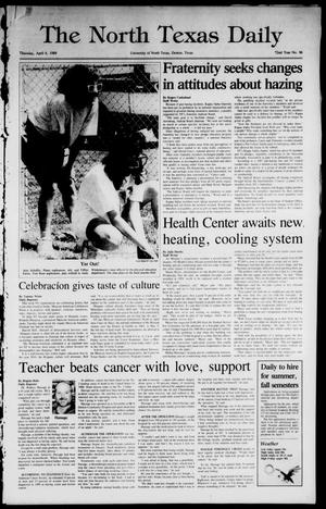 The North Texas Daily (Denton, Tex.), Vol. 72, No. 96, Ed. 1 Thursday, April 6, 1989