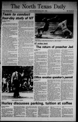The North Texas Daily (Denton, Tex.), Vol. 68, No. 92, Ed. 1 Friday, March 29, 1985