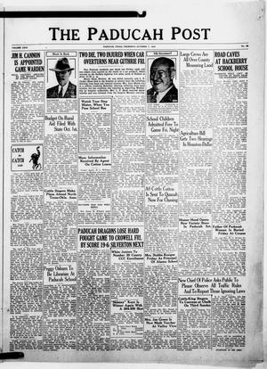 The Paducah Post (Paducah, Tex.), Vol. 31, No. 25, Ed. 1 Thursday, October 7, 1937