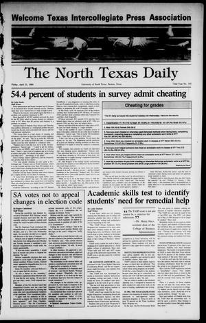 The North Texas Daily (Denton, Tex.), Vol. 72, No. 105, Ed. 1 Friday, April 21, 1989