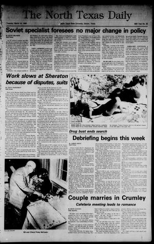 The North Texas Daily (Denton, Tex.), Vol. 68, No. 85, Ed. 1 Tuesday, March 12, 1985