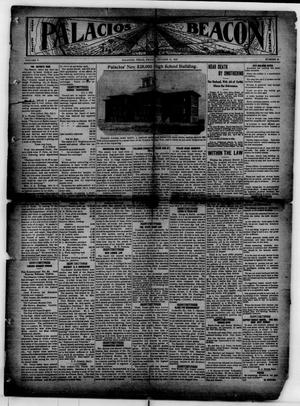 Primary view of object titled 'Palacios Beacon (Palacios, Tex.), Vol. 5, No. 42, Ed. 1 Friday, October 17, 1913'.
