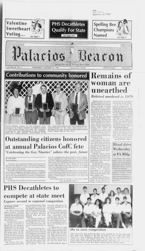Primary view of object titled 'Palacios Beacon (Palacios, Tex.), Vol. 83, No. 5, Ed. 1 Wednesday, January 31, 1990'.