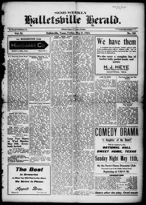 Semi-weekly Halletsville Herald. (Hallettsville, Tex.), Vol. 52, No. 100, Ed. 1 Friday, May 9, 1924
