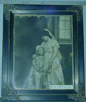 Primary view of object titled '[Drawing of a mother and her child]'.