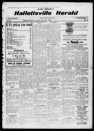 Semi-weekly Hallettsville Herald (Hallettsville, Tex.), Vol. 54, No. 94, Ed. 1 Tuesday, May 4, 1926