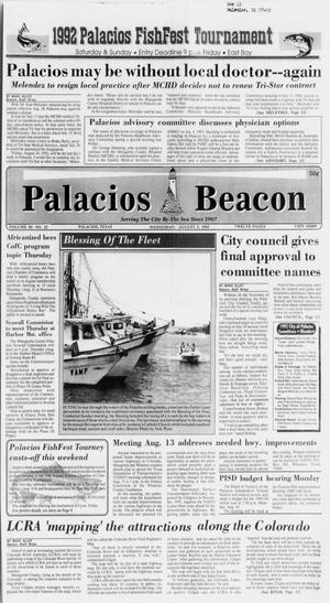 Palacios Beacon (Palacios, Tex.), Vol. 85, No. 32, Ed. 1 Wednesday, August 5, 1992