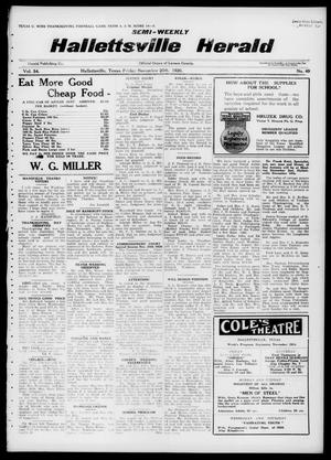 Primary view of object titled 'Semi-weekly Hallettsville Herald (Hallettsville, Tex.), Vol. 54, No. 49, Ed. 1 Friday, November 26, 1926'.