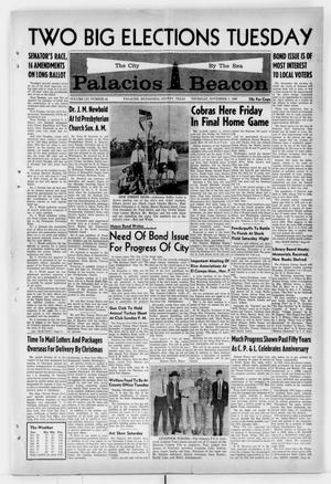 Primary view of object titled 'Palacios Beacon (Palacios, Tex.), Vol. 59, No. 44, Ed. 1 Thursday, November 3, 1966'.