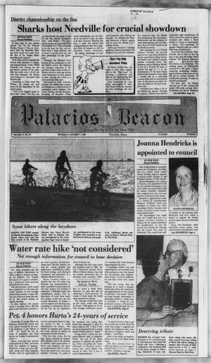 Primary view of object titled 'Palacios Beacon (Palacios, Tex.), Vol. 79, No. 41, Ed. 1 Thursday, October 9, 1986'.