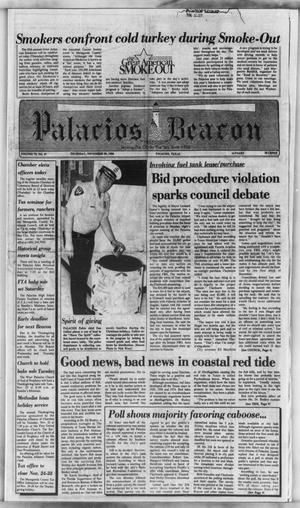 Primary view of object titled 'Palacios Beacon (Palacios, Tex.), Vol. 79, No. 47, Ed. 1 Thursday, November 20, 1986'.