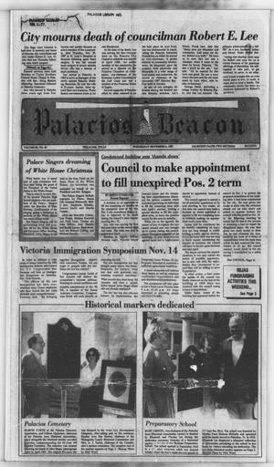 Palacios Beacon (Palacios, Tex.), Vol. 80, No. 45, Ed. 1 Wednesday, November 4, 1987