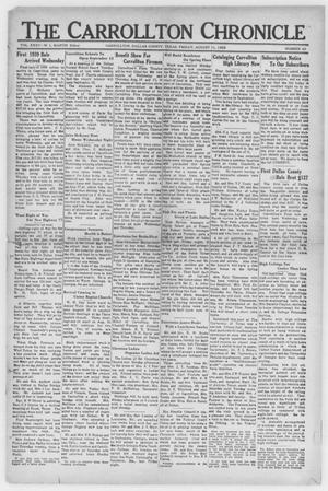 The Carrollton Chronicle (Carrollton, Tex.), Vol. 35, No. 40, Ed. 1 Friday, August 11, 1939