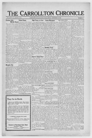 Primary view of object titled 'The Carrollton Chronicle (Carrollton, Tex.), Vol. 27, No. 44, Ed. 1 Friday, September 18, 1931'.